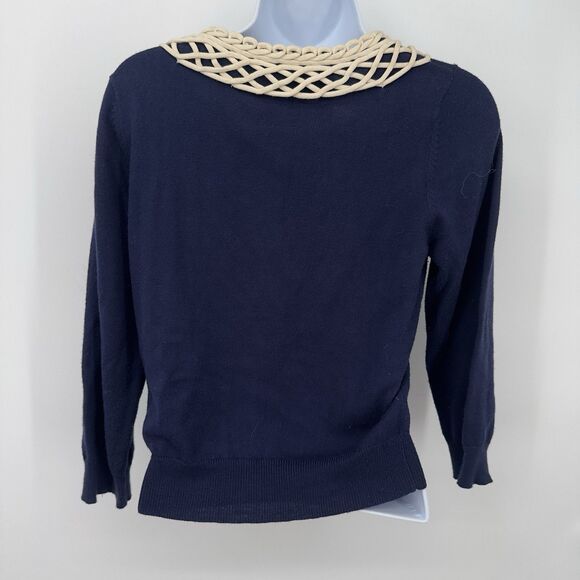 Anthropologie's Blooming Lattice Cardigan by field flower size M faculty - Picture 6 of 11